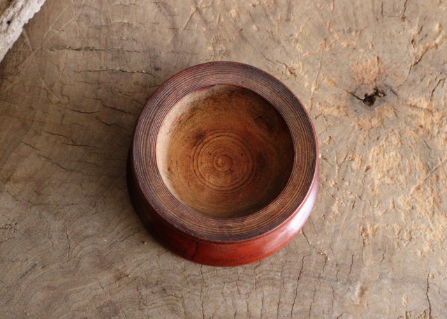 李朝　木台　祭器　高坏　菓子皿  木台 二個セット　直径108ｍｍと107ｍｍ