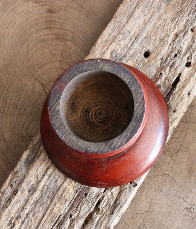 李朝　木台　祭器　高坏　菓子皿  木台 二個セット　直径108ｍｍと107ｍｍ