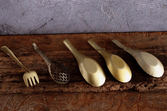 散蓮華　レンゲ　茶則　スプーン　茶合　茶量　道具　古道具　ホーク　匙　