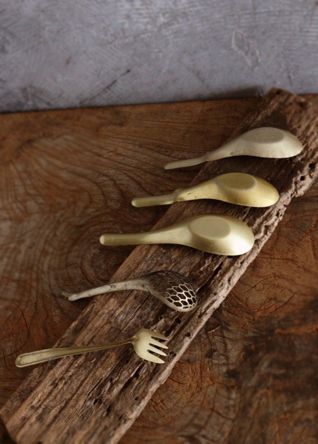 散蓮華　レンゲ　茶則　スプーン　茶合　茶量　道具　古道具　ホーク　匙　