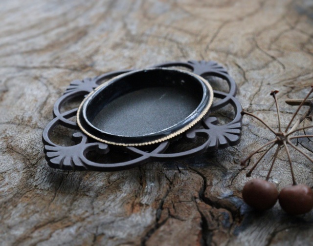 透かし鉄製　茶托　引手金具　4枚組　茶器　茶托　煎茶道具　骨董　古玩　民具　建具金具 豆皿