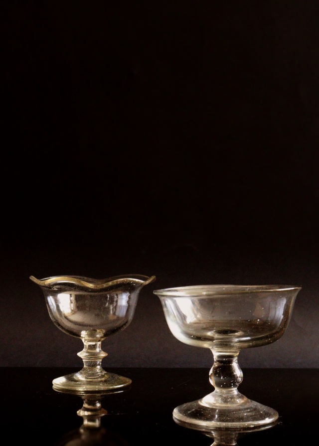 ステムガラス　デザートガラス　氷コップ　ガラス器　