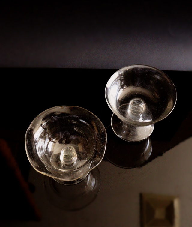 ステムガラス　デザートガラス　氷コップ　ガラス器　