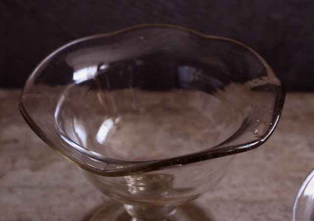 ステムガラス　デザートガラス　氷コップ　ガラス器　