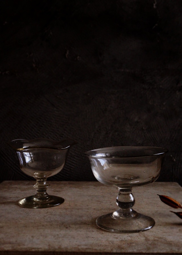 ステムガラス　デザートガラス　氷コップ　ガラス器　