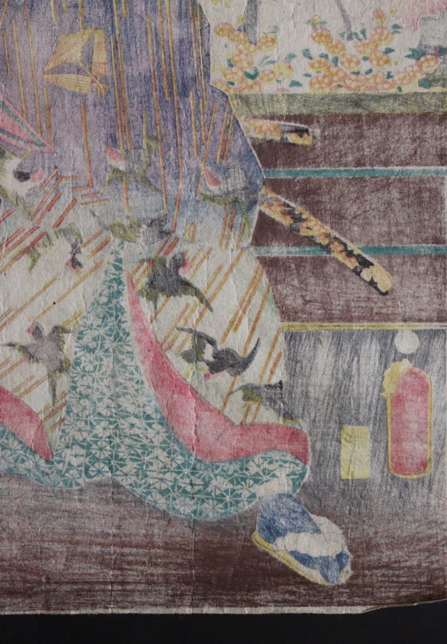 三代豊国　歌川国貞　「名古屋山三」　浮世絵　木版画　