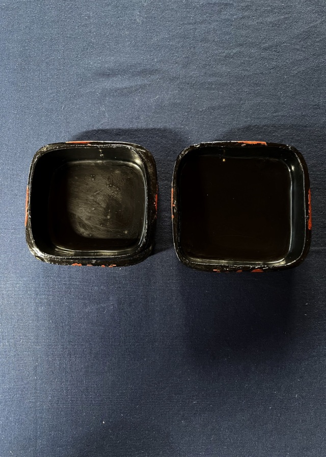 中国古美術　小物入れ　陶器　漆　お値下げ‼️涼しげ fit=scale-down,w=1200