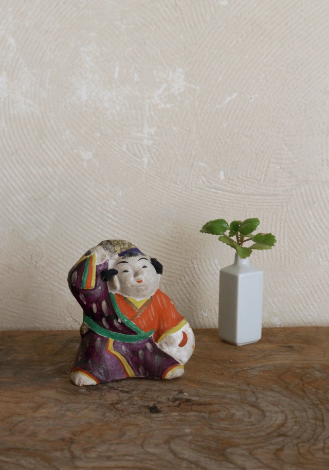 作家　陶芸　土人形　人形　置物 郷土人形 童三番叟 民藝 郷土玩具 土人形 小さな土人形