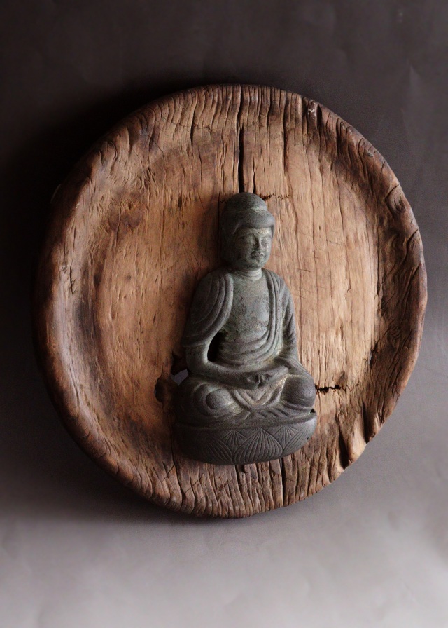 掛仏　掛け仏  仏像  時代仏 　骨董　座像　仏教美術　古仏