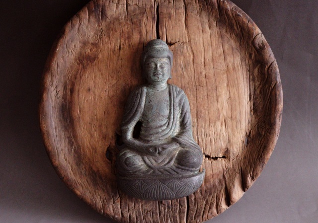 掛仏　掛け仏  仏像  時代仏 　骨董　座像　仏教美術　古仏