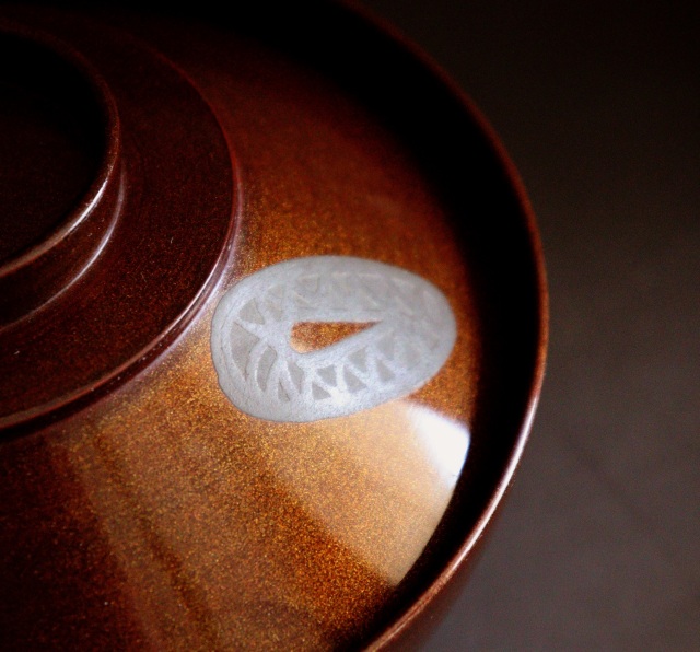 刀鍔蒔絵　梨地碗　加賀蒔絵漆椀5客　蒔絵椀　漆器　煮物椀　吸物椀