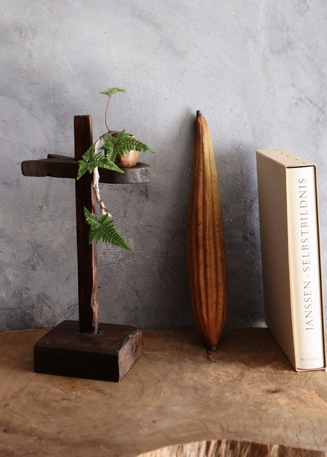 アンティーク燭台　李朝　韓国アンティーク　朝鮮美術　木製