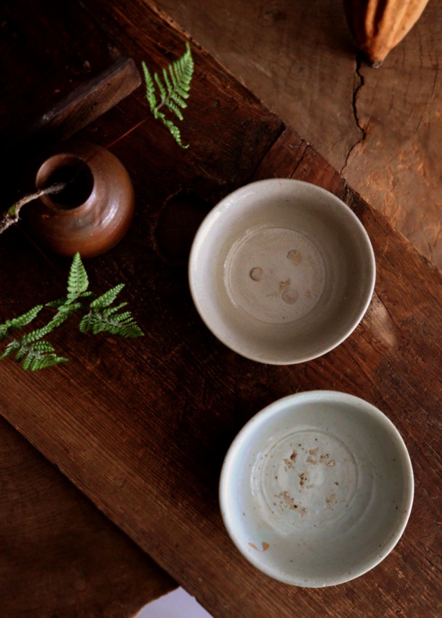 李朝白磁茶碗　白磁器　韓国美術　李朝骨董　白磁鉢　