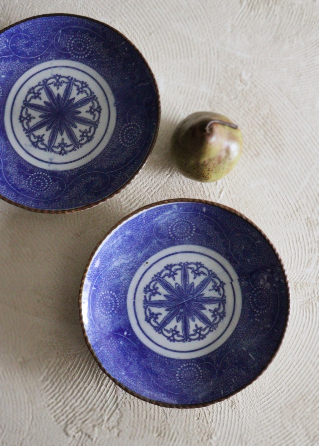 印判染付皿 cm イゲ皿 ワンプレート 飾り皿 1枚