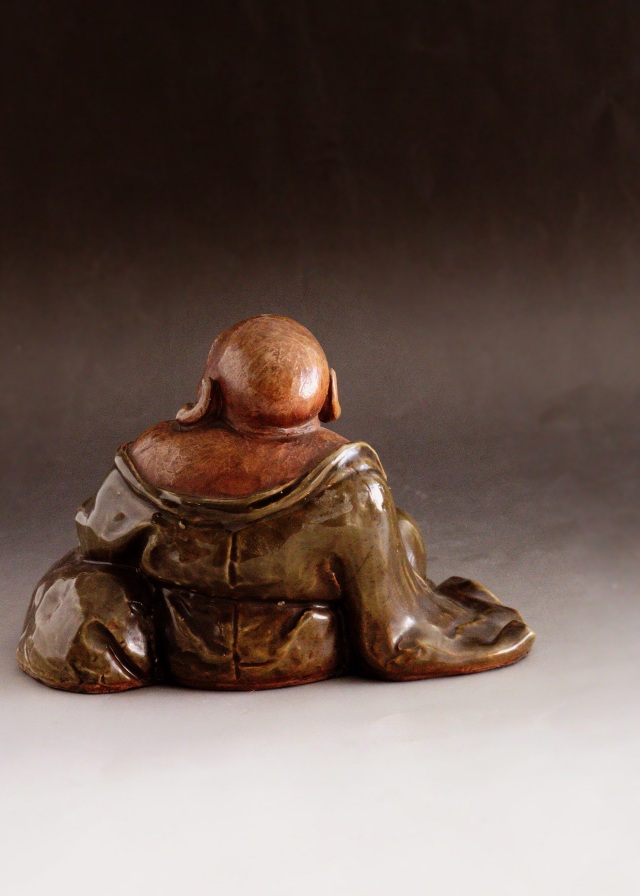 布袋像　九谷焼　　土人形　　福神様　時代仏　