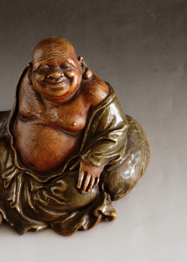 布袋像　九谷焼　　土人形　　福神様　時代仏　