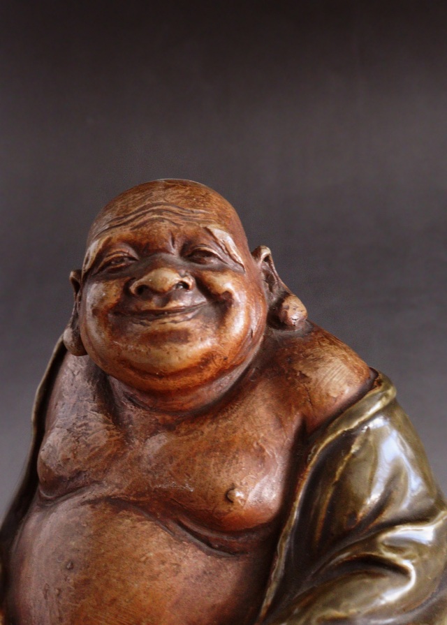 布袋像　九谷焼　　土人形　　福神様　時代仏　