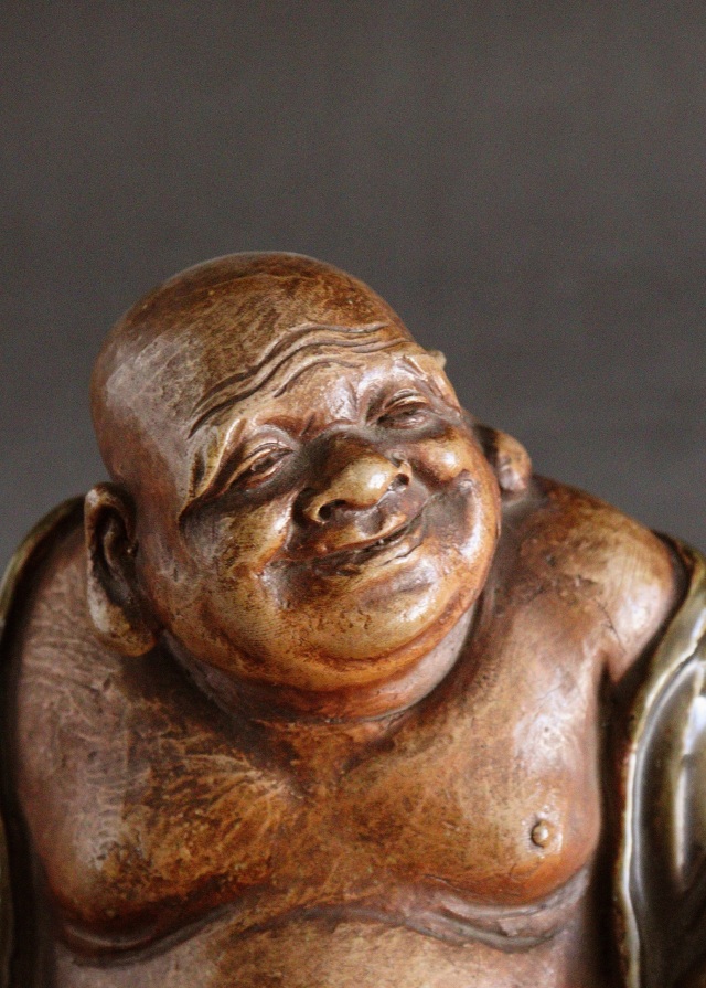 布袋像　九谷焼　　土人形　　福神様　時代仏　