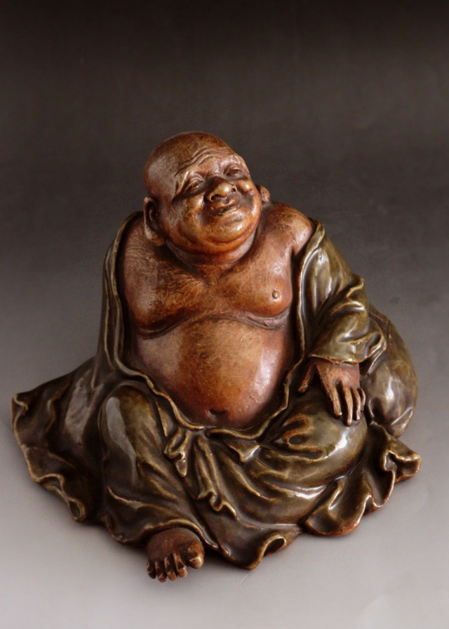 布袋像　九谷焼　　土人形　　福神様　時代仏　