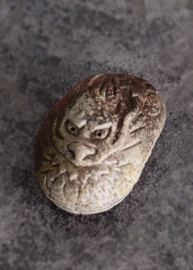 備前香合 干支 辰年 備前泰山窯 木南知加選 茶道具 香合 Antique Sam's