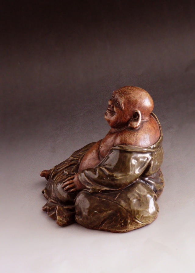 布袋像　九谷焼　　土人形　　福神様　時代仏　