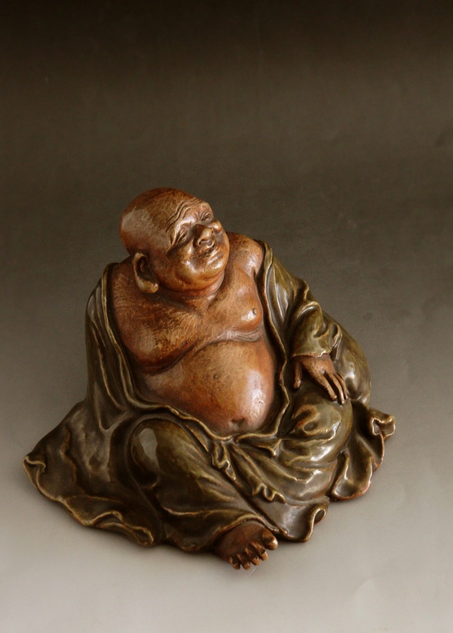 布袋像　九谷焼　　土人形　　福神様　時代仏　