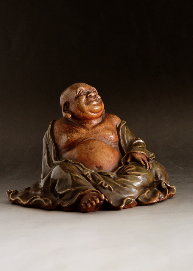 布袋像　九谷焼　　土人形　　福神様　時代仏　