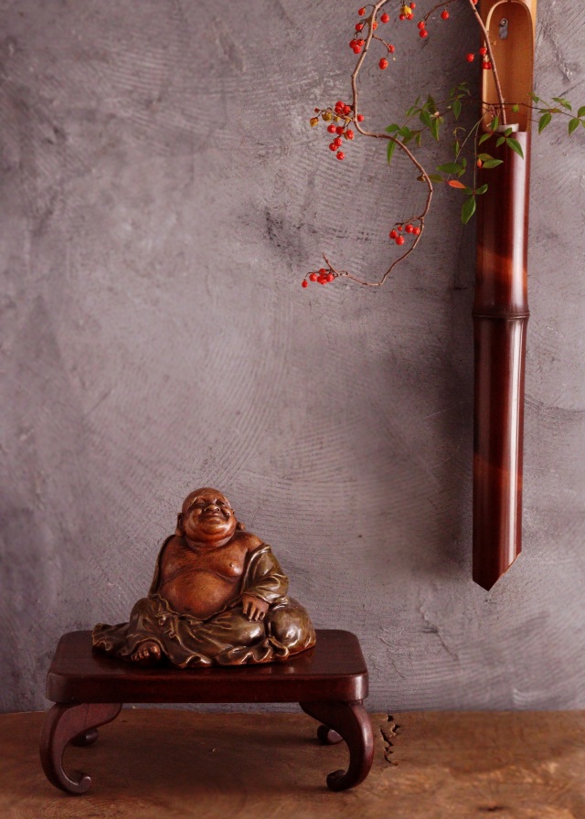 布袋像　九谷焼　　土人形　　福神様　時代仏　