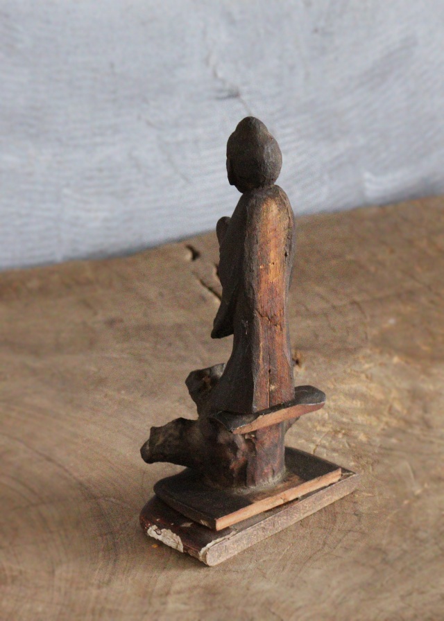 山出釈迦　厨子　小仏 仏像  時代仏 　骨董　仏教美術　古仏　木彫仏　