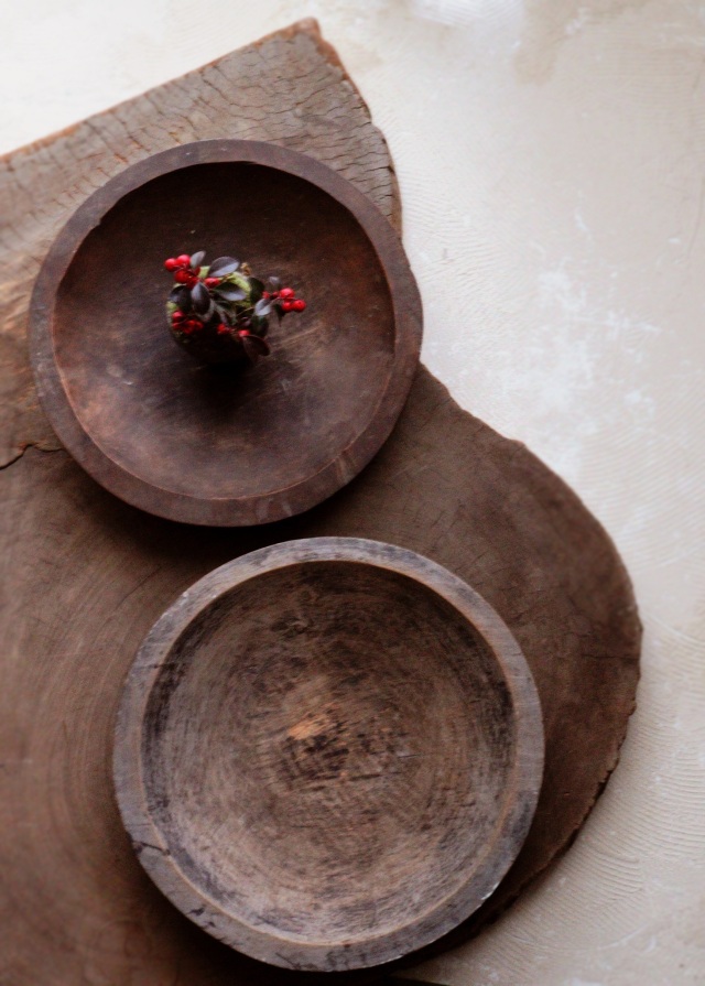 繭皿　アンティーク　民芸　手仕事　民藝　木皿　丸盆　320ｍｍ
