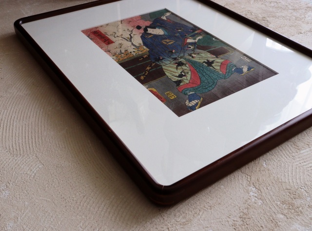 三代豊国　歌川国貞　「名古屋山三」　浮世絵　木版画　