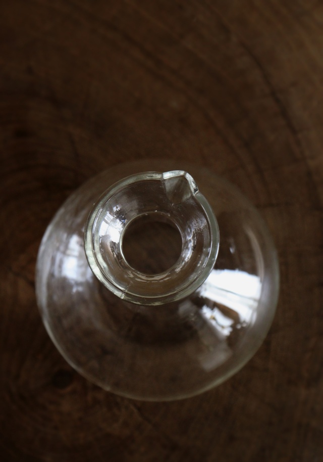 ゆらゆらガラスの徳利　酒器　ガラス器　デキャンタ　一輪挿し