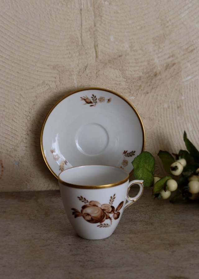 ロイヤルコペンハーゲン　ブラウンローズカップ＆ソーサー　北欧