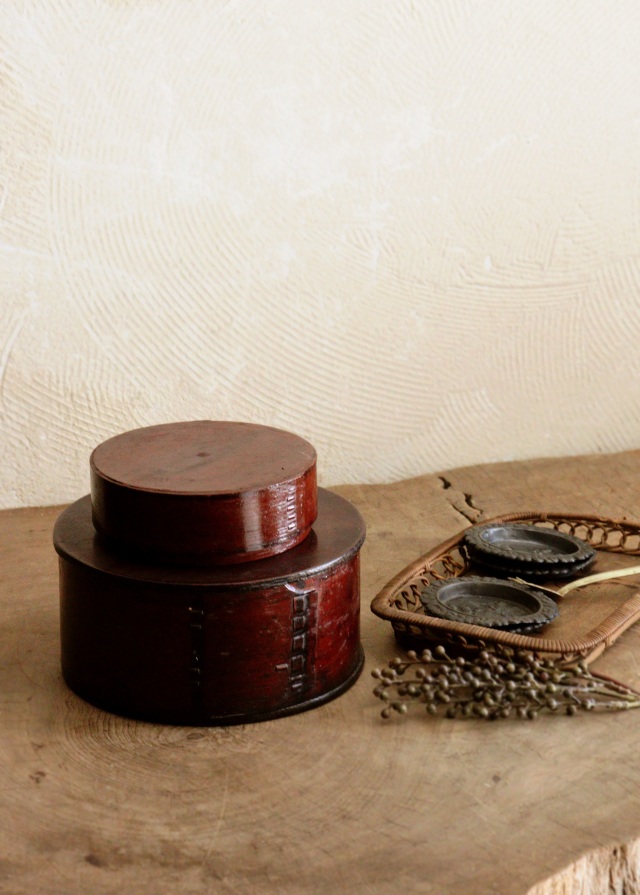 曲げわっぱ 漆器 入れ子 わっぱ 小物入れ 二段