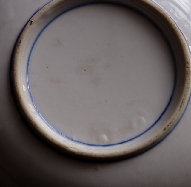 染付印判流水扇面紋小皿5枚組　取り皿　手塩皿　小皿　プレート