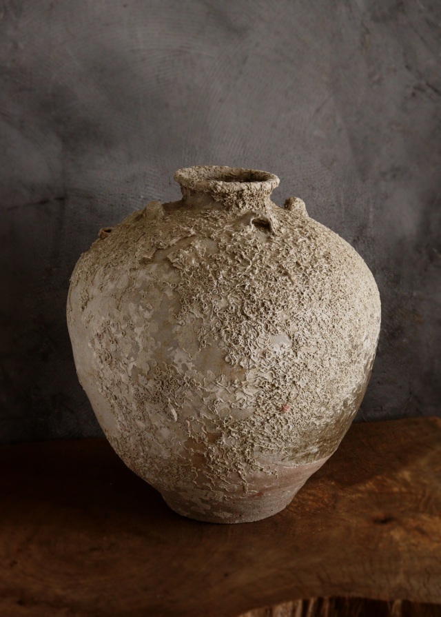 海底遺跡　海上がり壷　古陶磁　四耳壷　骨董　古美術　中国美術