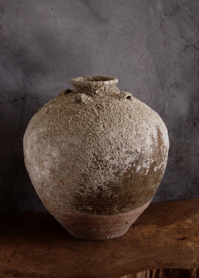 海底遺跡　海上がり壷　古陶磁　四耳壷　骨董　古美術　中国美術
