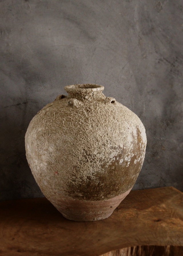 海底遺跡　海上がり壷　古陶磁　四耳壷　骨董　古美術　中国美術
