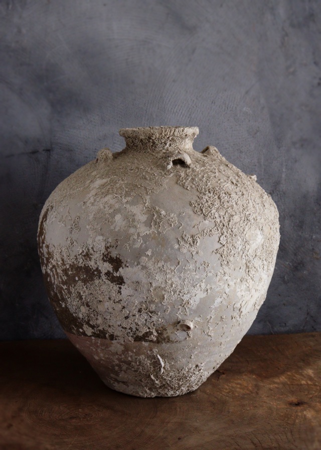 海底遺跡　海上がり壷　古陶磁　四耳壷　骨董　古美術　中国美術