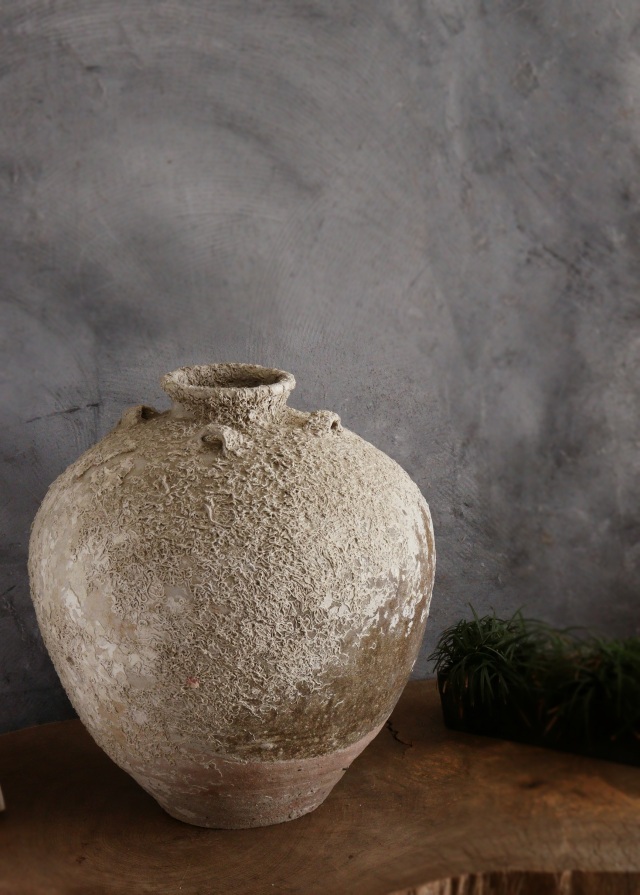 海底遺跡　海上がり壷　古陶磁　四耳壷　骨董　古美術　中国美術