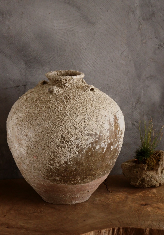 海底遺跡　海上がり壷　古陶磁　四耳壷　骨董　古美術　中国美術