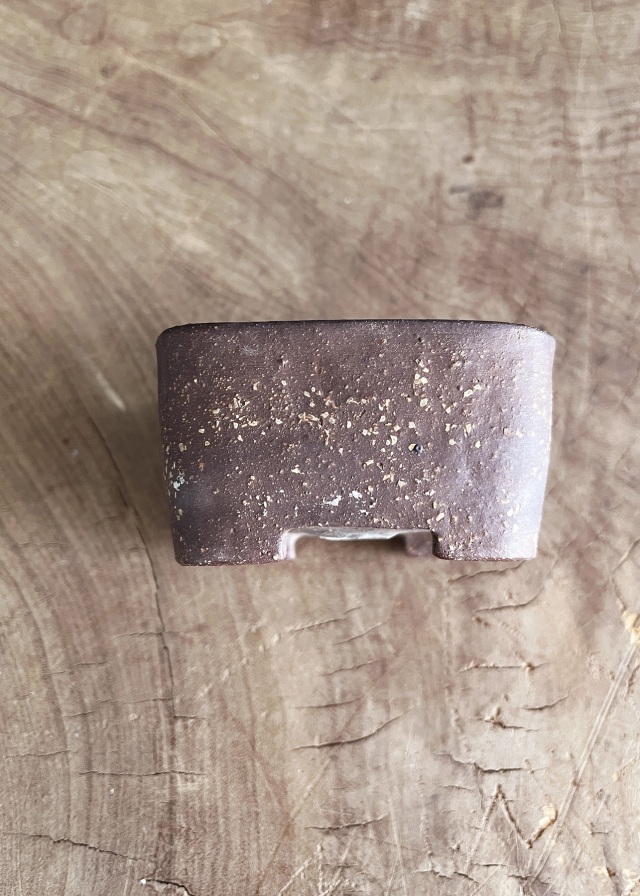 豆盆栽鉢　万古焼　春山作　小さな盆栽　盆栽鉢