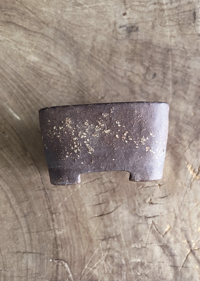 豆盆栽鉢　万古焼　春山作　小さな盆栽　盆栽鉢