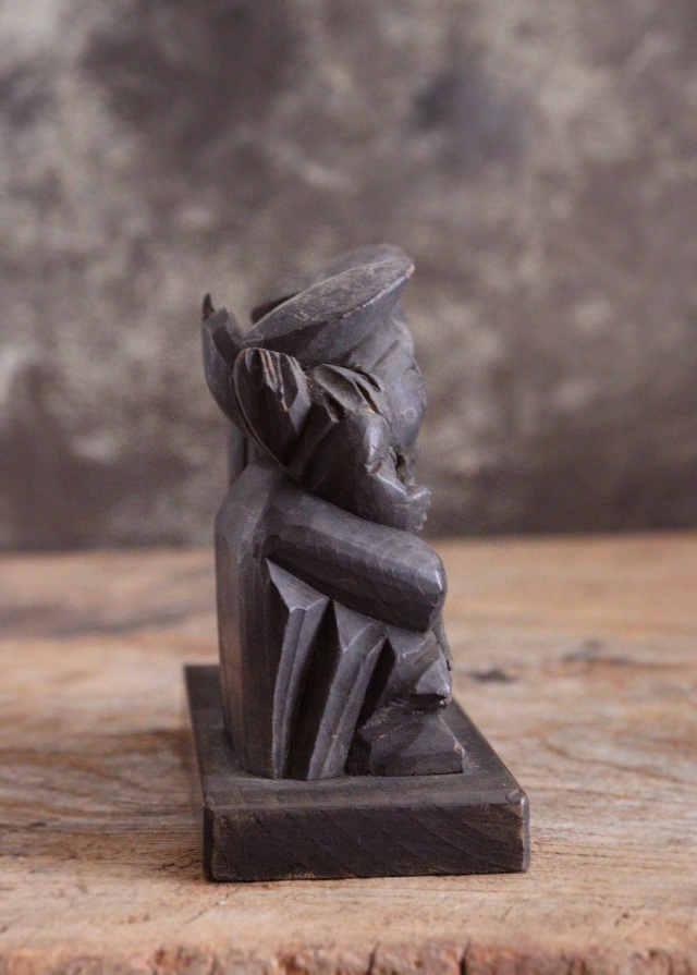 小さな恵比寿大黒像　木彫　木彫仏　　