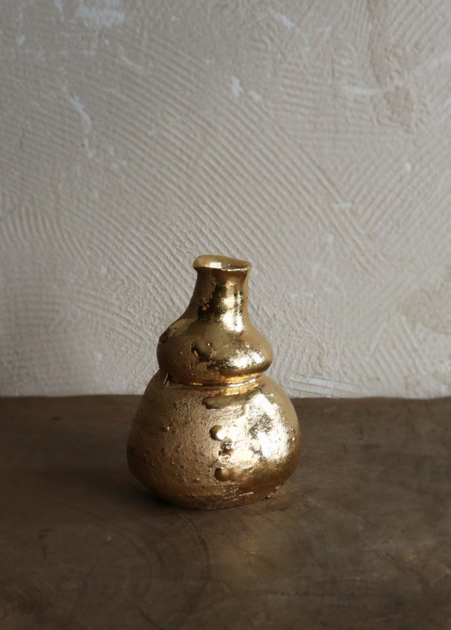 小島陽介作　金彩徳利　金彩ぐいのみ　酒器　ぐいのみ　酒器　酒盃　共箱
