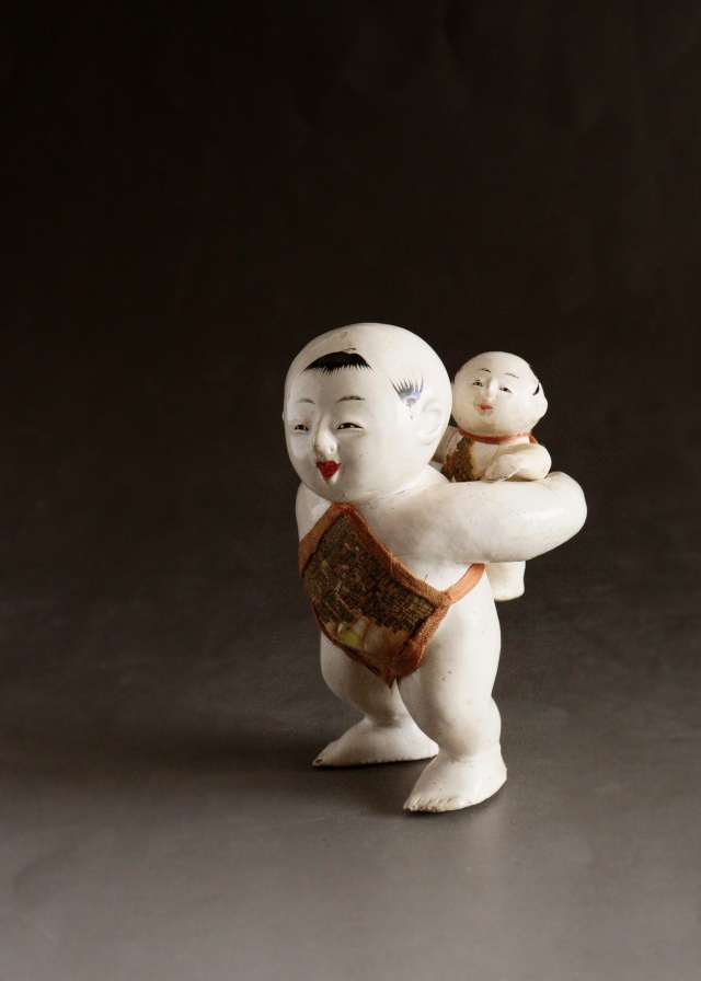 お値下げしました★五月人形大将人形　源頼朝　義経⭐︎希少⭐︎昭和初期骨董 鯉徳限定】源頼朝の五月人形（鎧/赤） | モノづくり・モノえらび