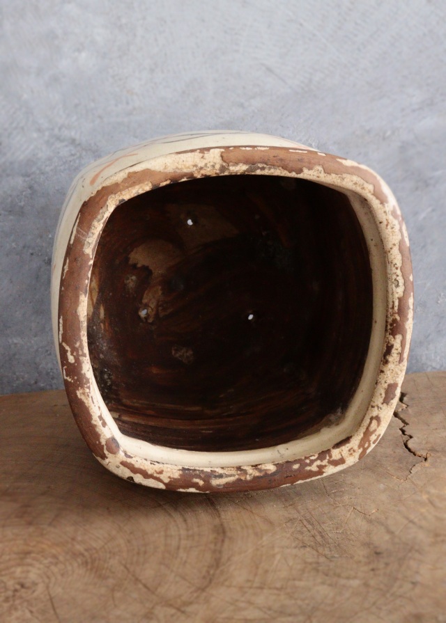 志野焼手あぶり 火鉢 鉢カバー 民藝 絵志野 Antique Sam's Collection