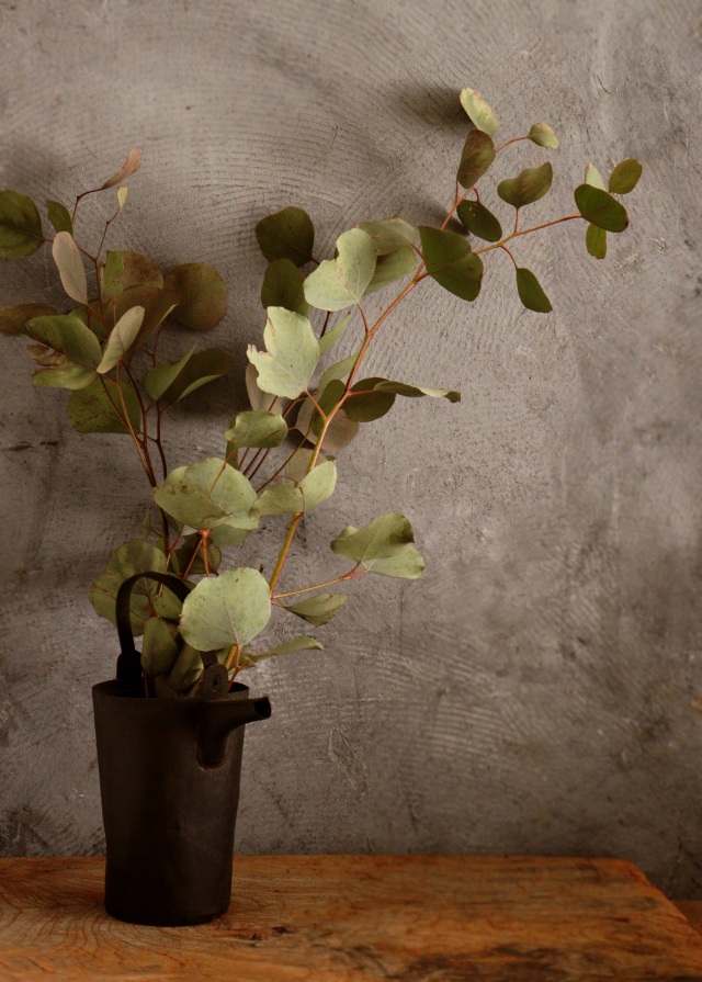 古い銅製油差し　古道具　灯火器