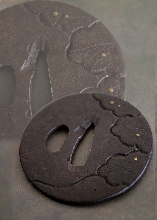 鉄鍔　鐔　刀鍔　骨董　脇差