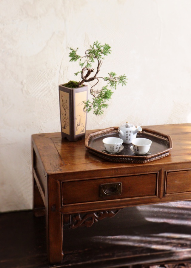 李朝　文机　　韓国アンティーク家具　机　テーブル　李朝家具　古道具　